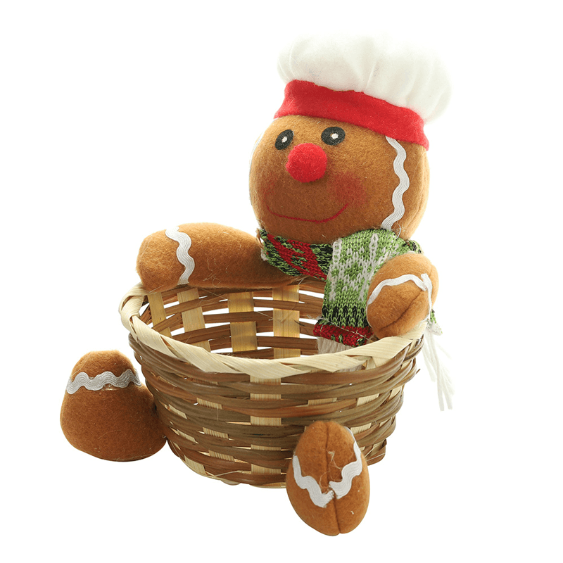 Kerst Snoep Geweven Mand