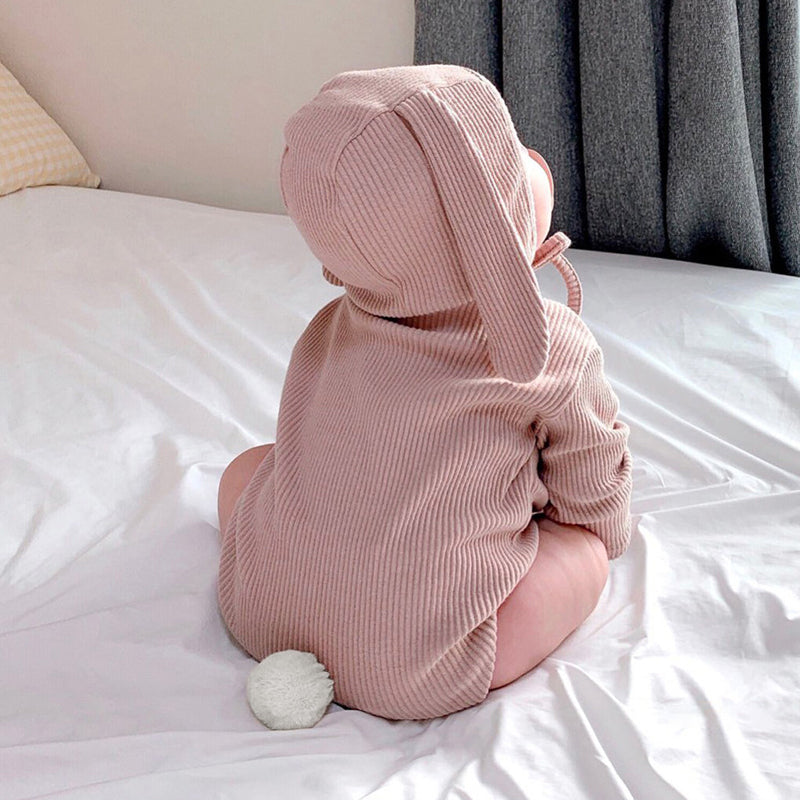 Bunny oren babybody met lange mouwen