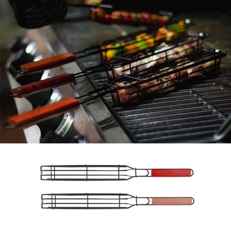 Herbruikbare Kabob-grillmanden