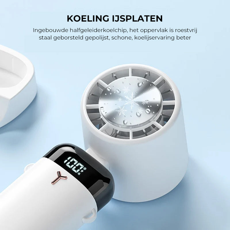 Draagbare elektrische koelventilator voor koud kompres