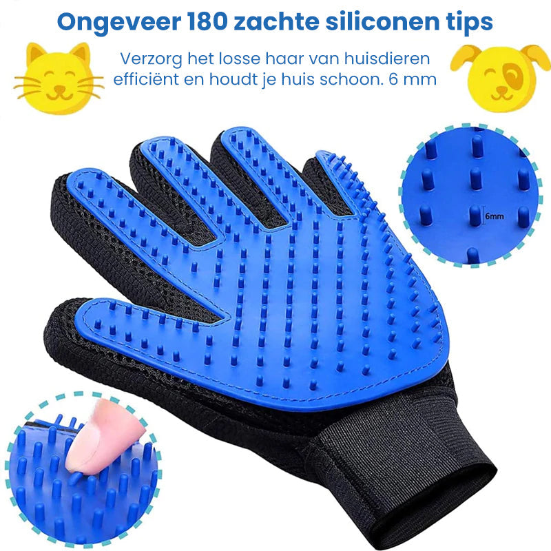 Handschoen voor het verwijderen van haren voor huisdieren