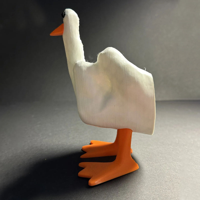 Middelvinger Eend Hars Ornament