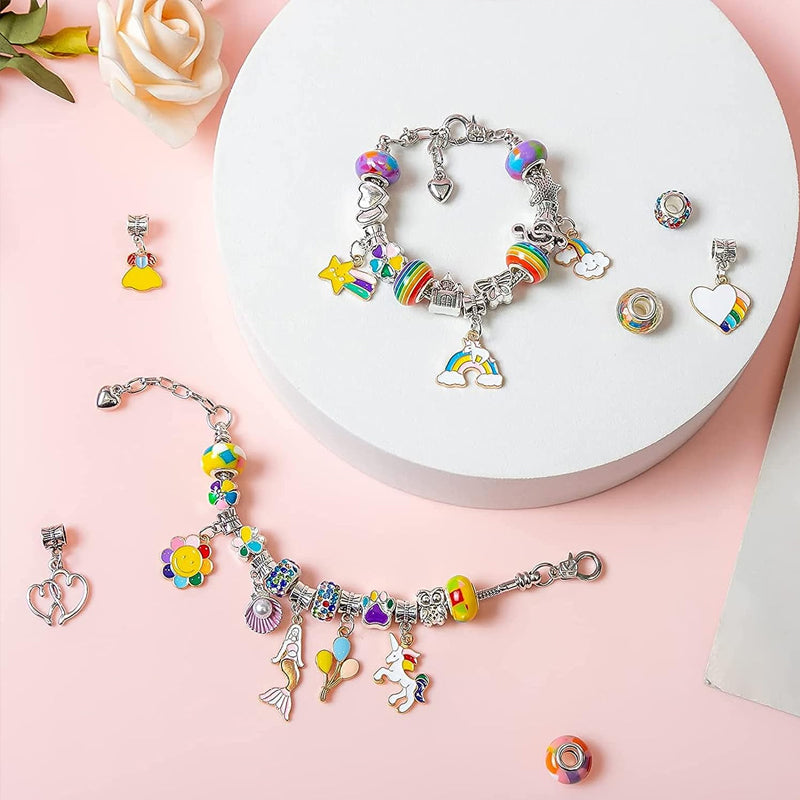 DIY handgemaakte kralenarmbandset voor kinderen