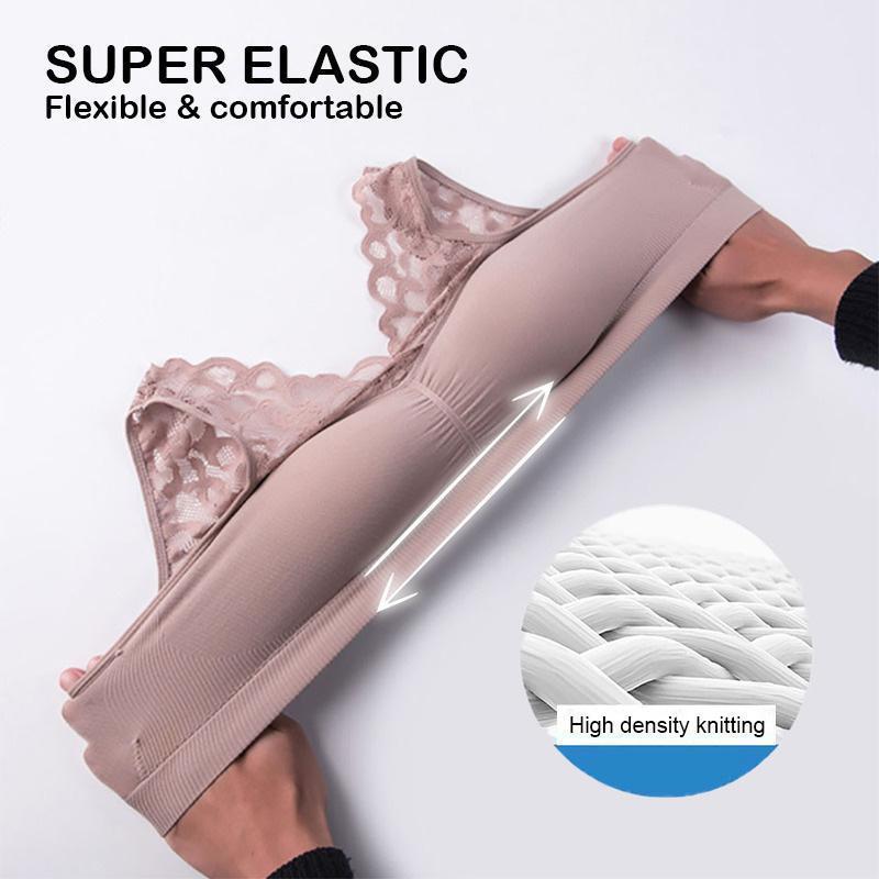 Ademende sport push-up kanten bh