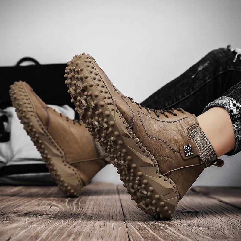 Mannen Retro niet Slip casual enkellaarsjes