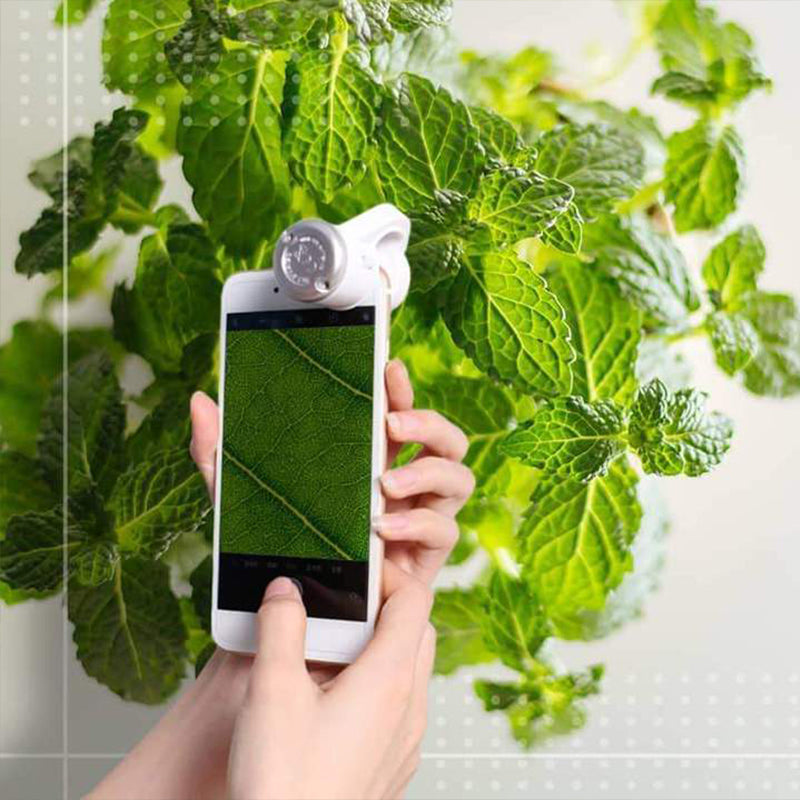 LED mobiele telefoon microscoop