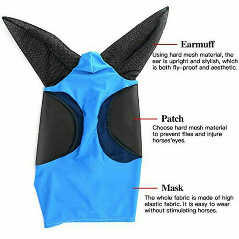 Anti-vliegen mesh paardenmasker