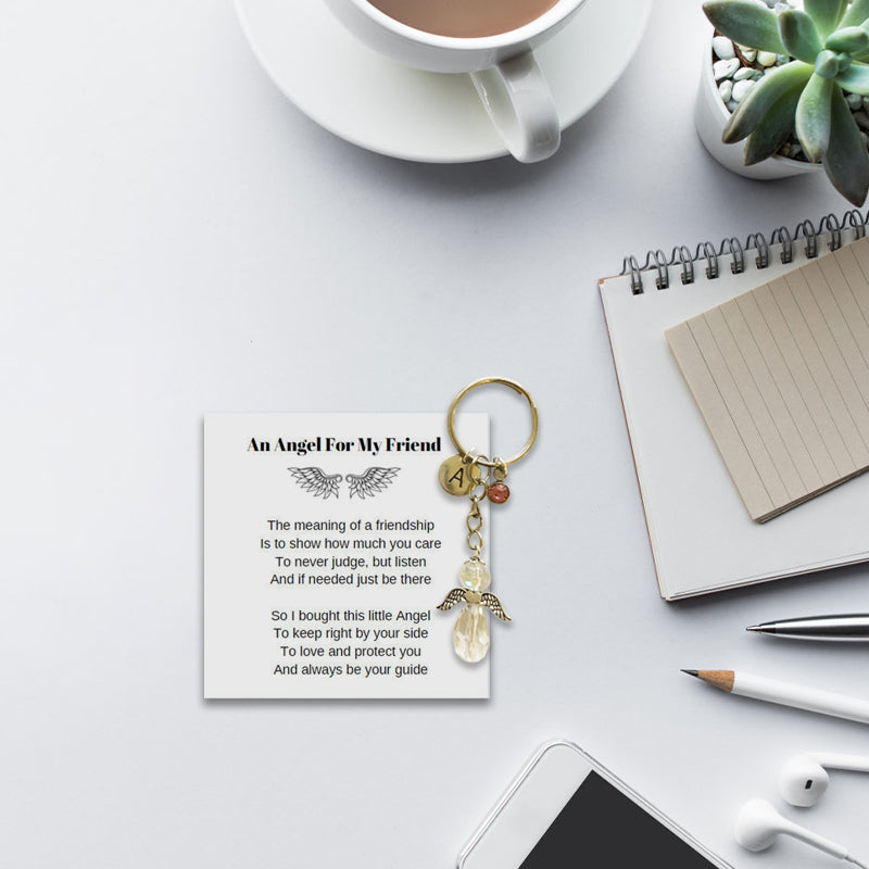 Beschermengel sleutelhanger - beste vriend cadeau