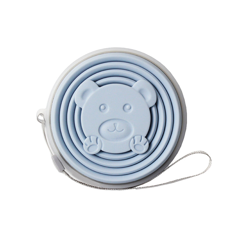 Draagbare siliconen beker voor op reis