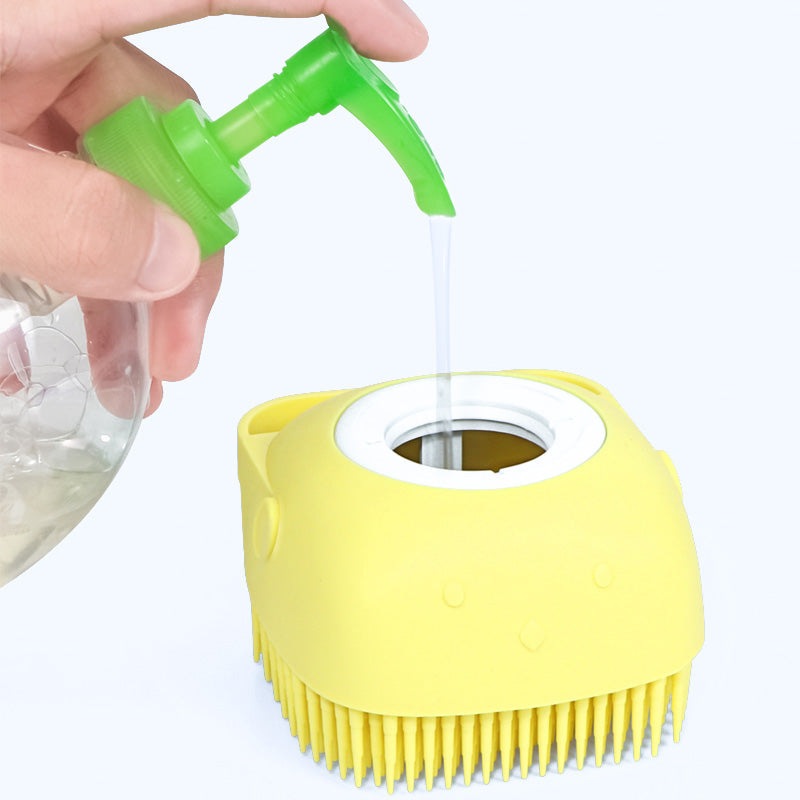 Siliconen badmassage zachte borstel