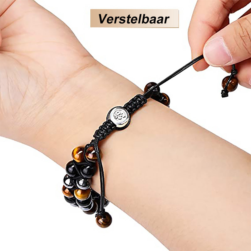 Dubbellaagse drievoudige beschermingsarmband