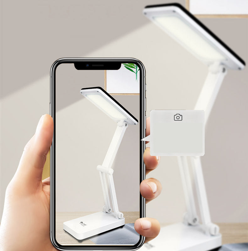 Op zonne-energie USB-oplaadbare tafellamp voor twee doeleinden