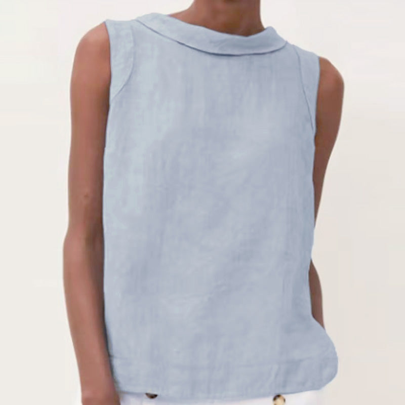 Casual mouwloze tanktop in effen kleur