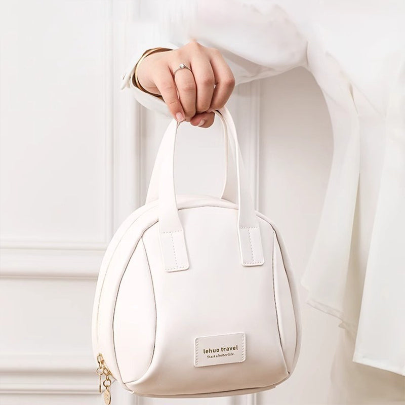 Meerlaagse schelpvormige make-uptas