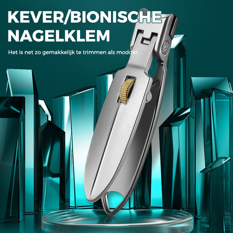 Stainless Steel Nail Clipper with Ring Lock