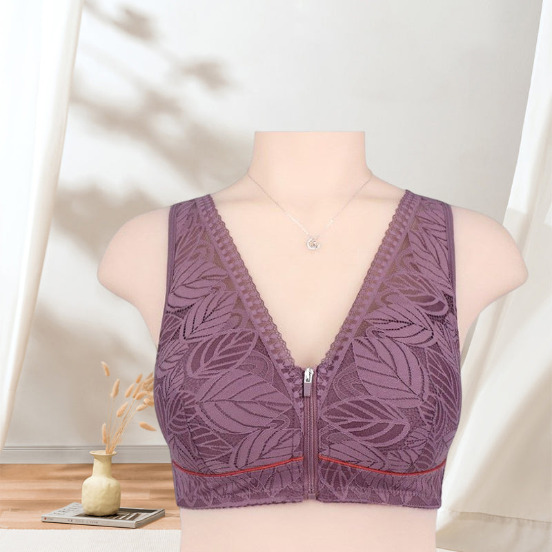 Out of stock - Kanten Ondergoed Met Ritssluiting Aan De Voorkant