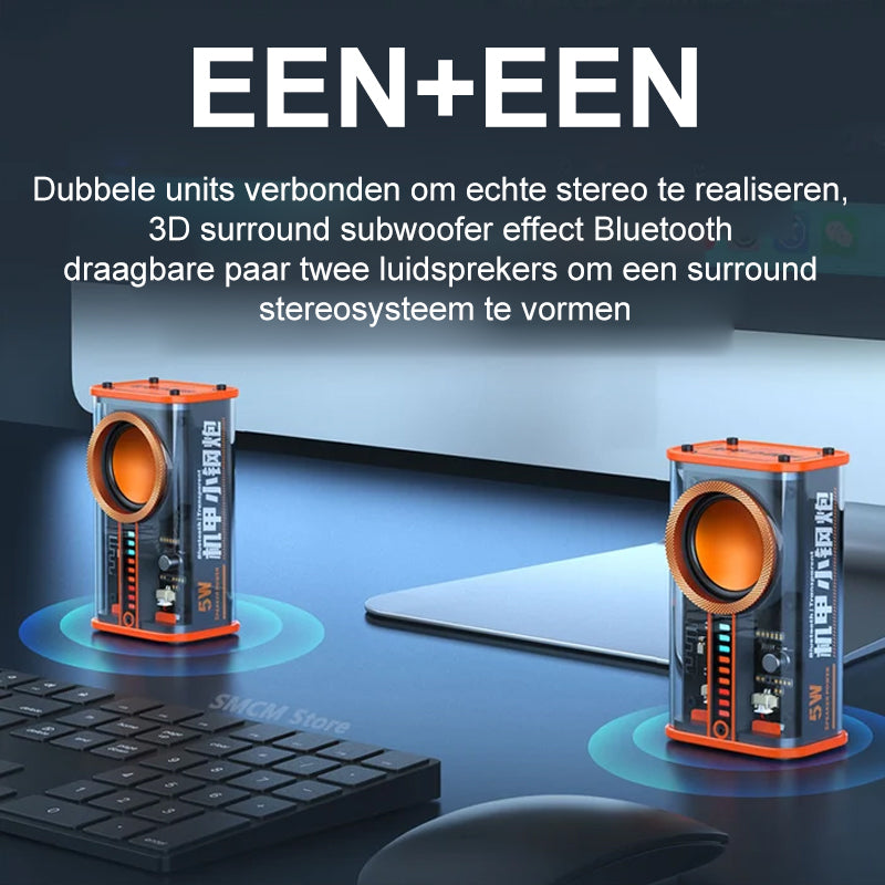 Transparante Mecha draadloze Bluetooth-luidspreker