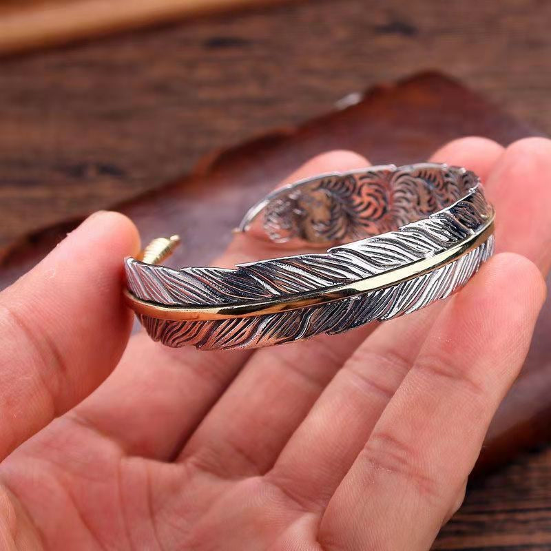 Vintage veren armband