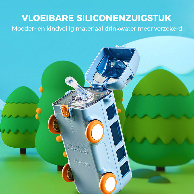 Draagbare waterbeker in busvorm