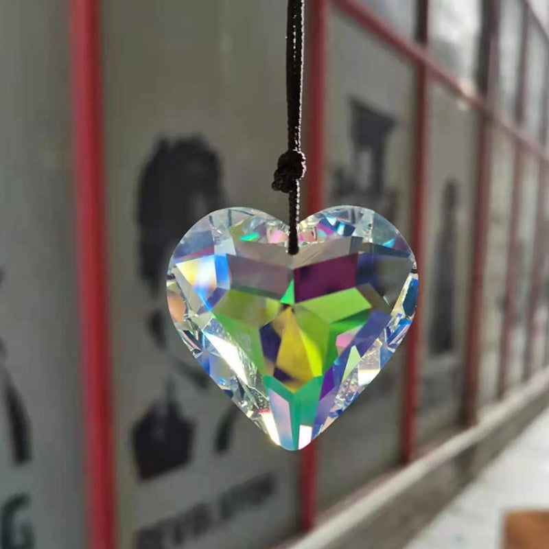 Opknoping Hart Suncatcher Prisma Ambachten