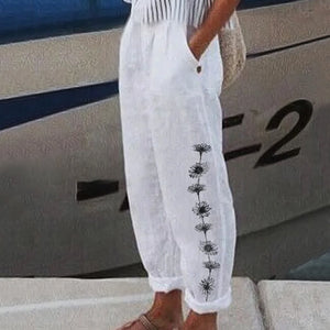 Casual broek met print voor dames