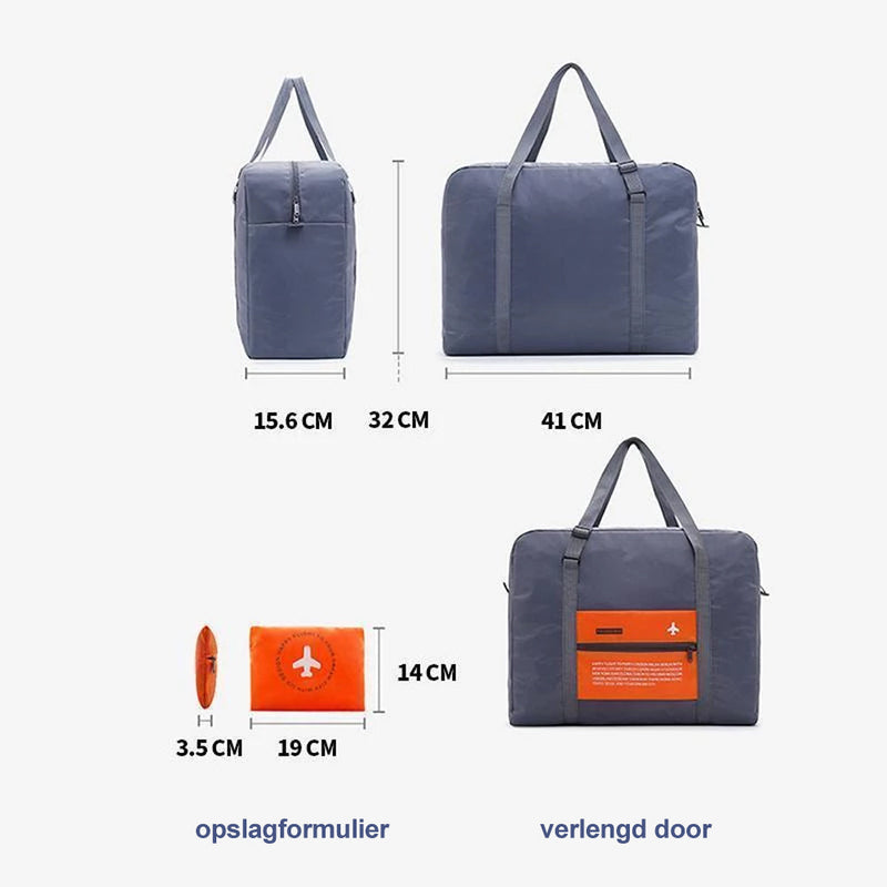 Opvouwbare hand bagage plunjezak