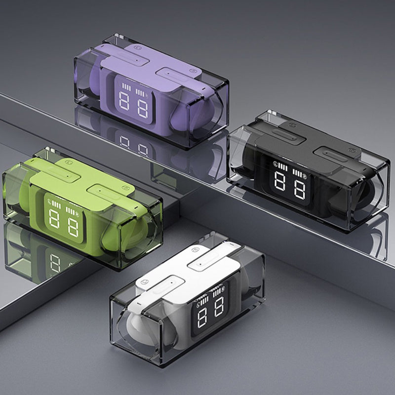 Draadloze oordopjes met transparant hoesje