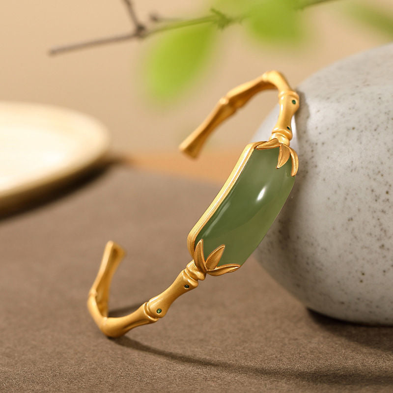 Elegante antieke bamboe armband