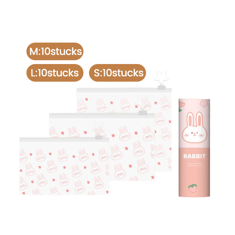 Multifunctionele plastic zak met ritssluiting