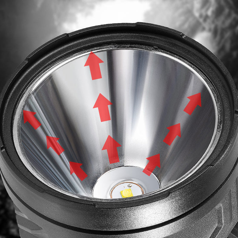 Sterke multifunctionele LED-zaklamp voor buiten