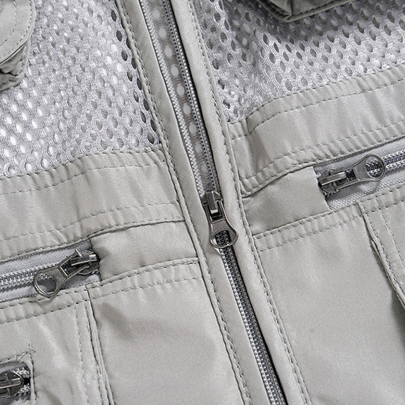Zomers outdoor multi-pocket mesh vest