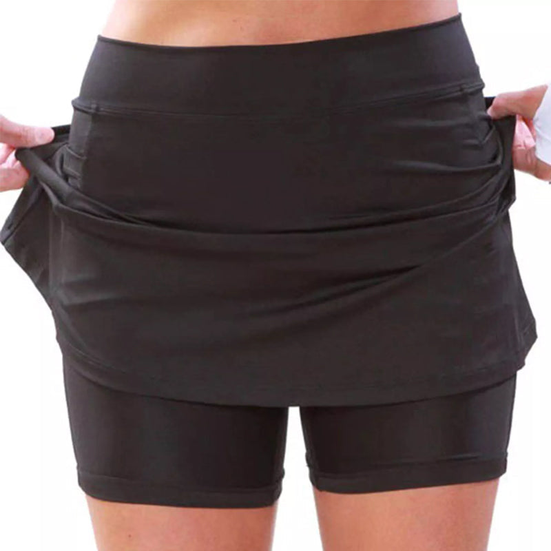 Effen gekleurde culotte met medium taille