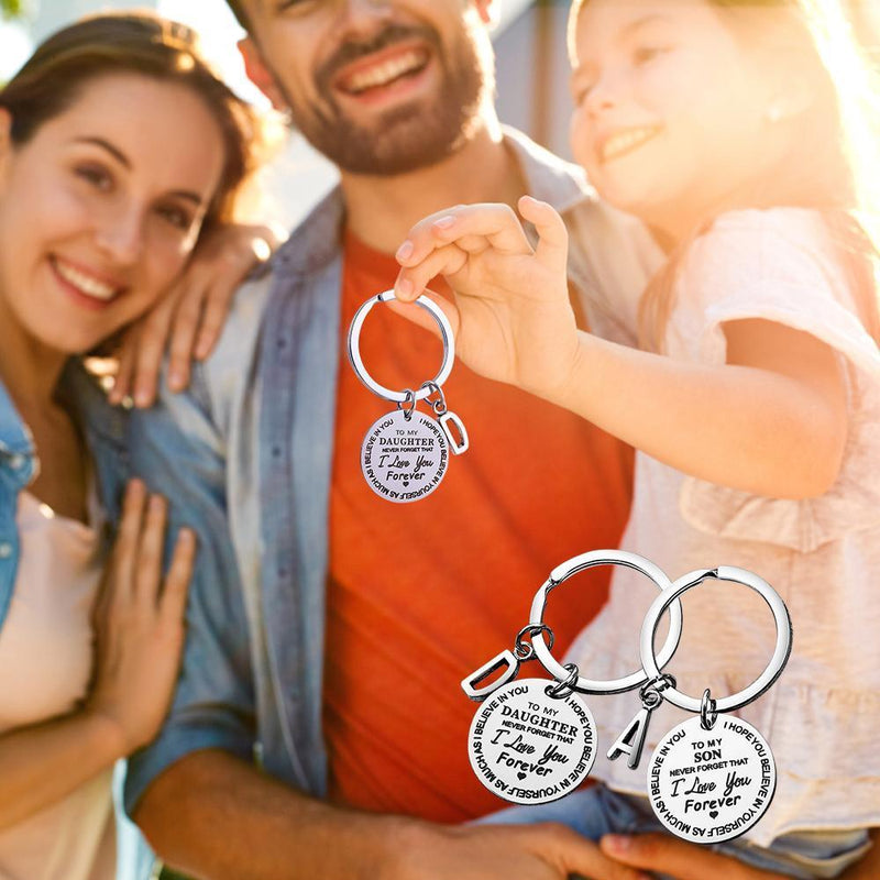 AAN MIJN ZOON/DOCHTER Inspirerende cadeau-sleutelhanger