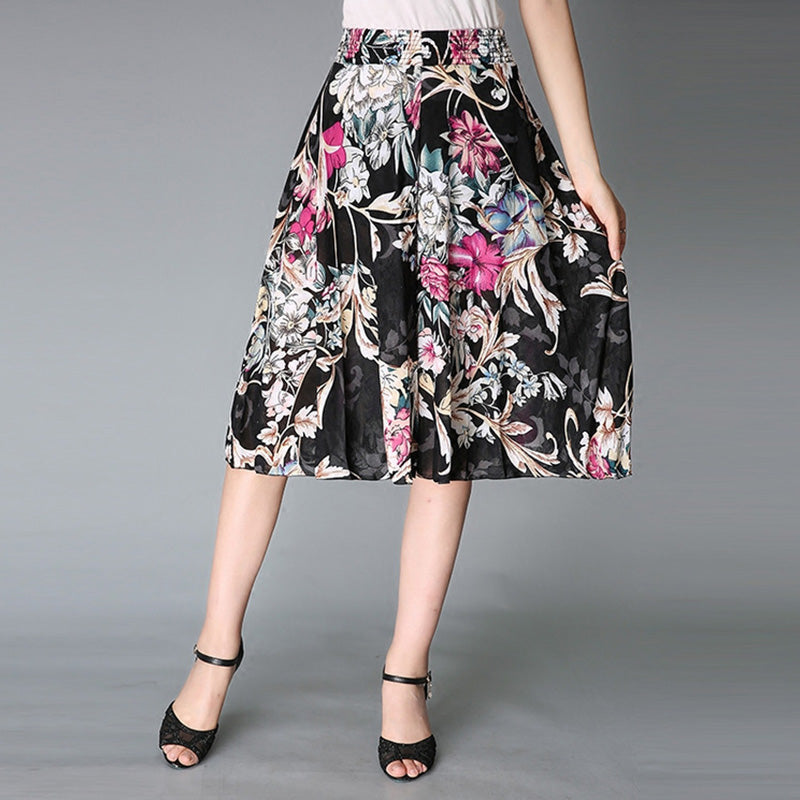 Culottes met wijde pijpen voor dames in vintage stijl