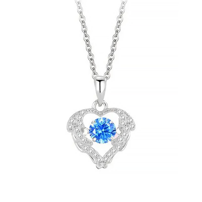 Sprankelende zirkonia hart ketting