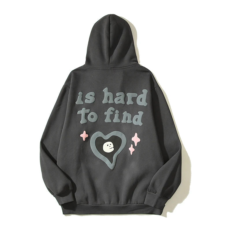 Hoodie met pofprint