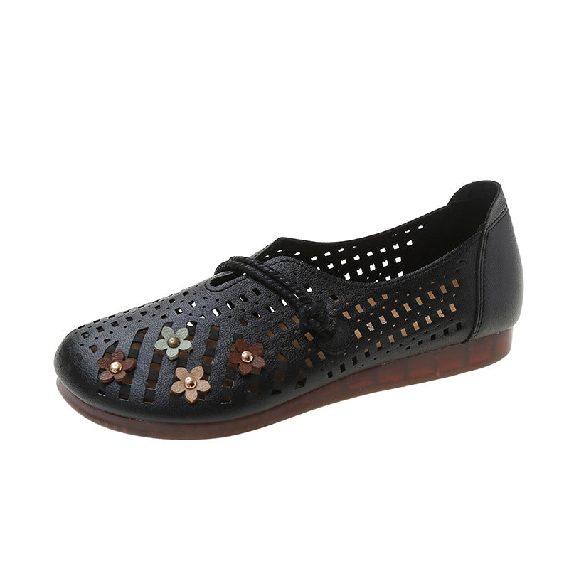 Holle damesschoenen met ronde neus