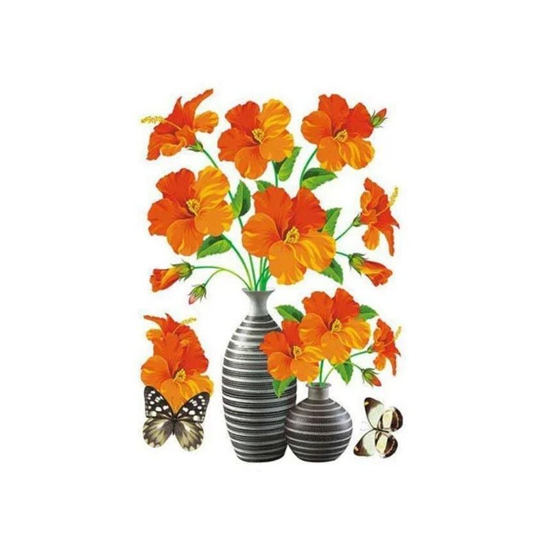 DIY plantenvaas 3D stereo stickers