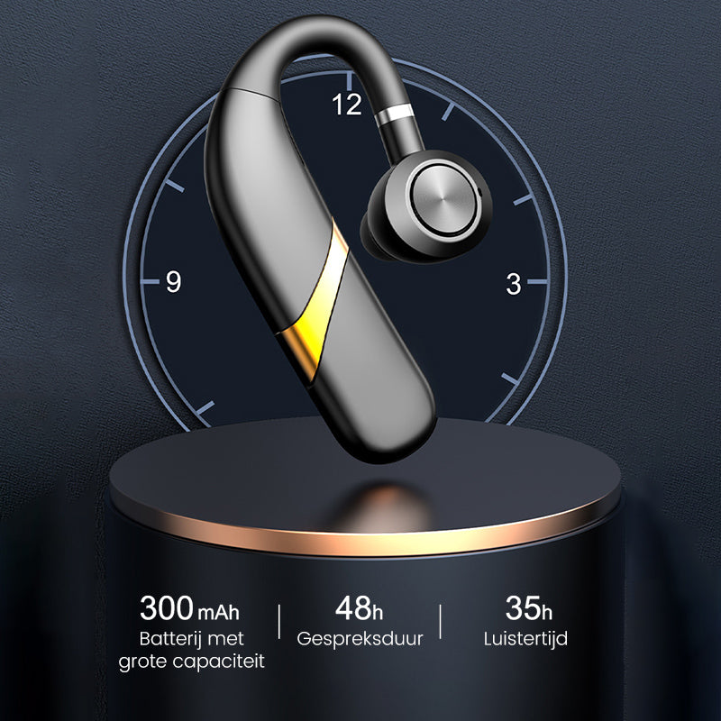 Draadloze Bluetooth-koptelefoon met oorhaak