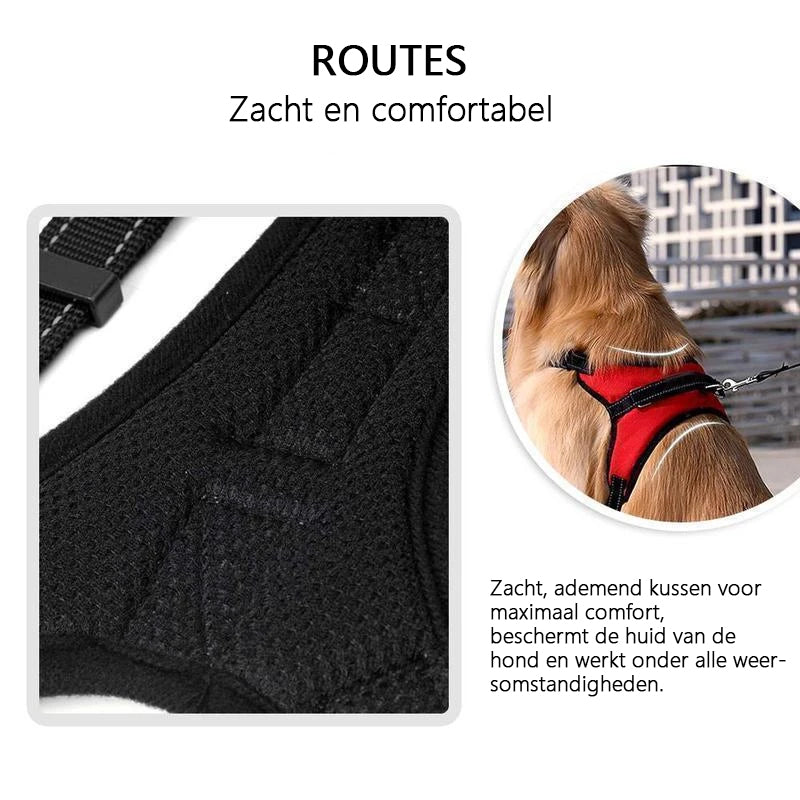 No-Pull hondentuig, verstelbaar harnas voor honden