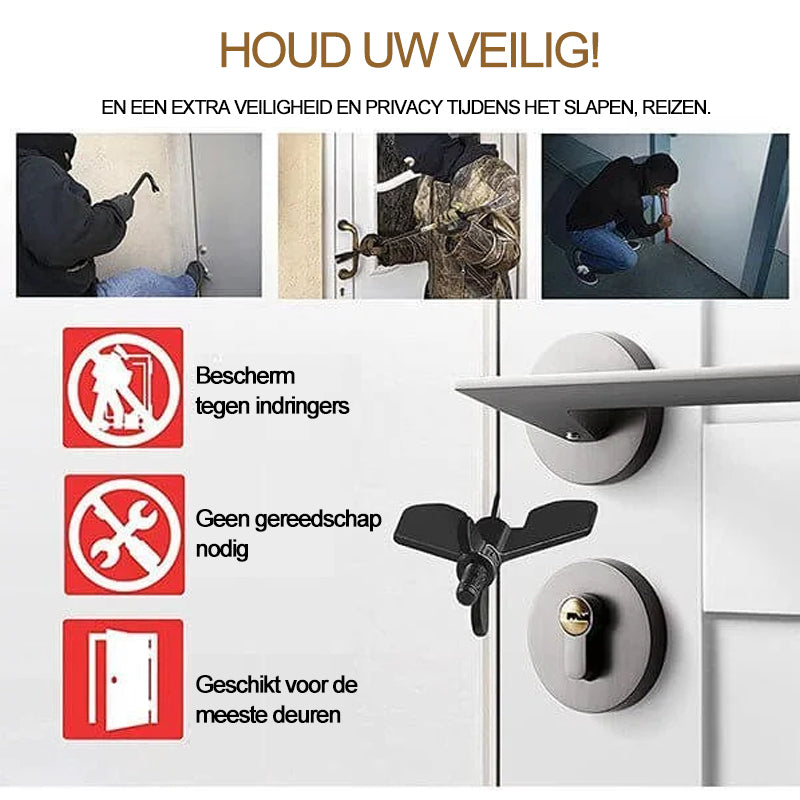 Draagbare Reis Veiligheids Deur Stopper