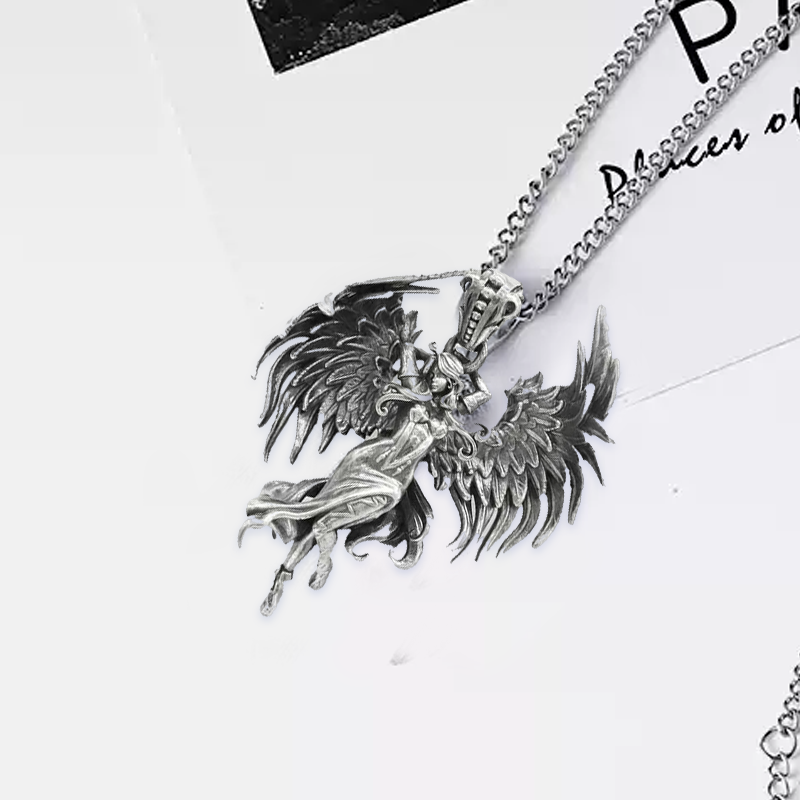 Boze engel hanger ketting