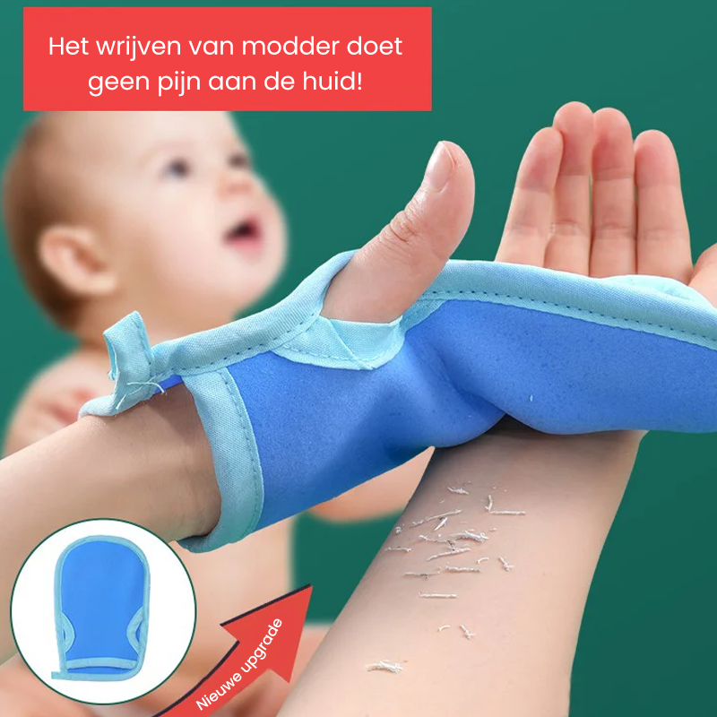 Superzachte exfoliërende badhandschoen