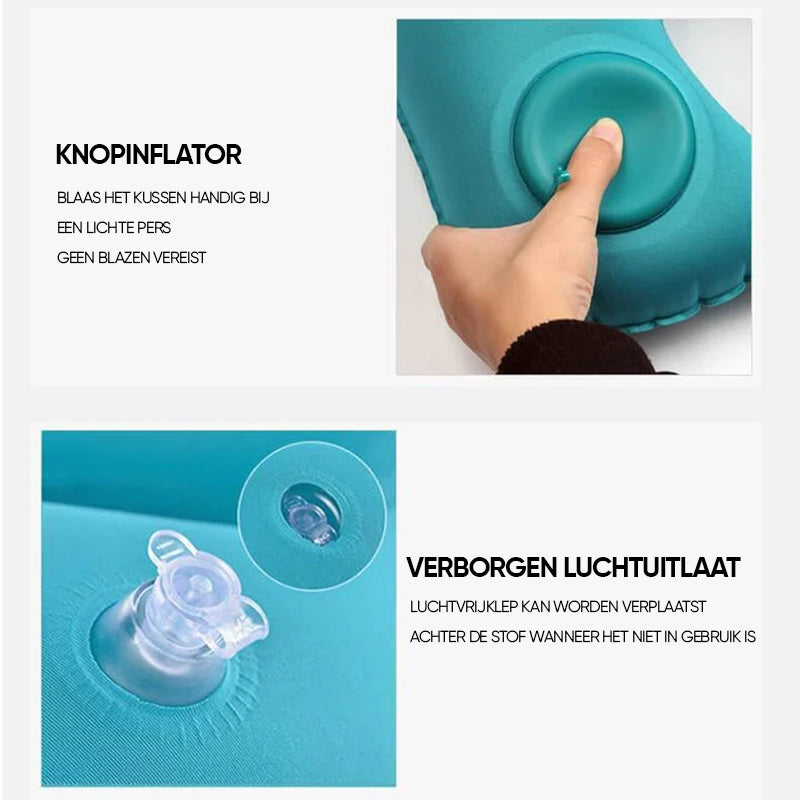 Opblaasbaar reiscomfortkussen