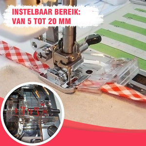 Verstelbare bindmachine naaivoet