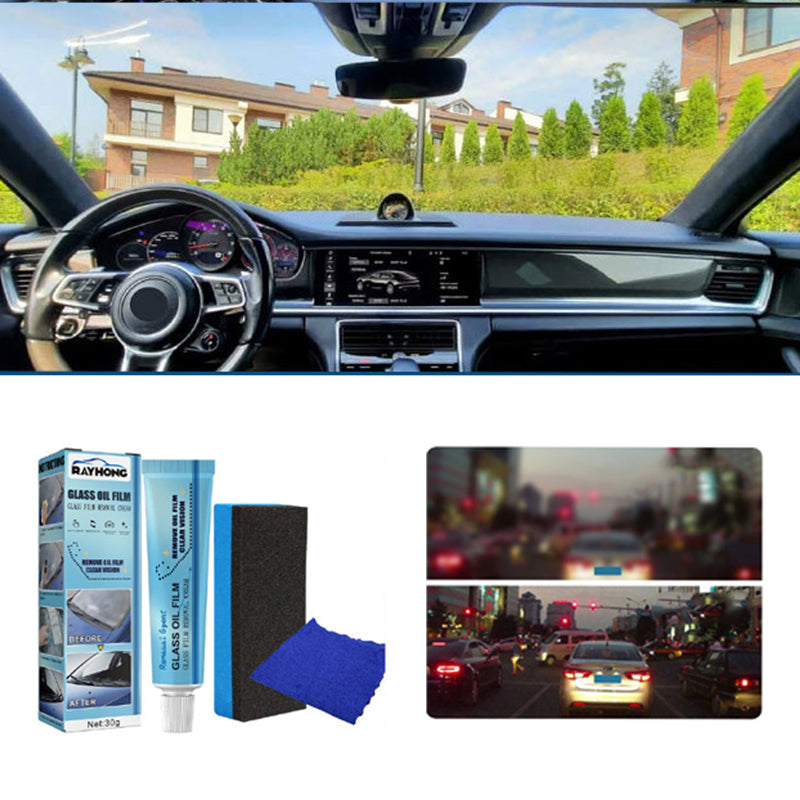 Auto glas olie film reiniger
