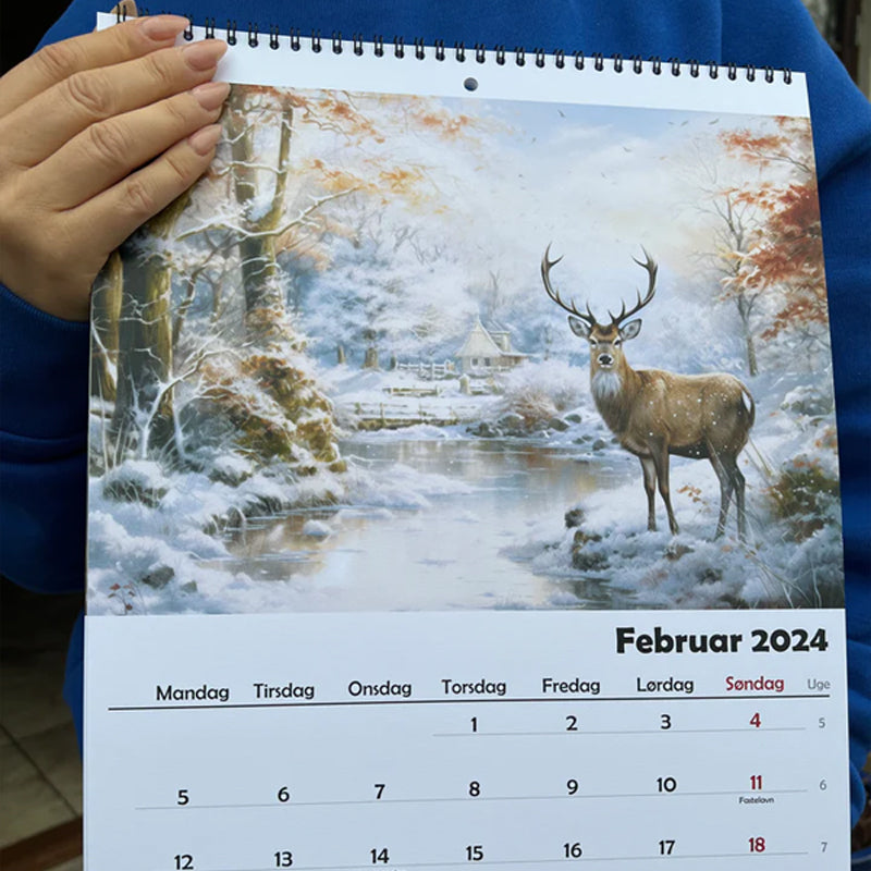 Schattige dierenkalender 2024