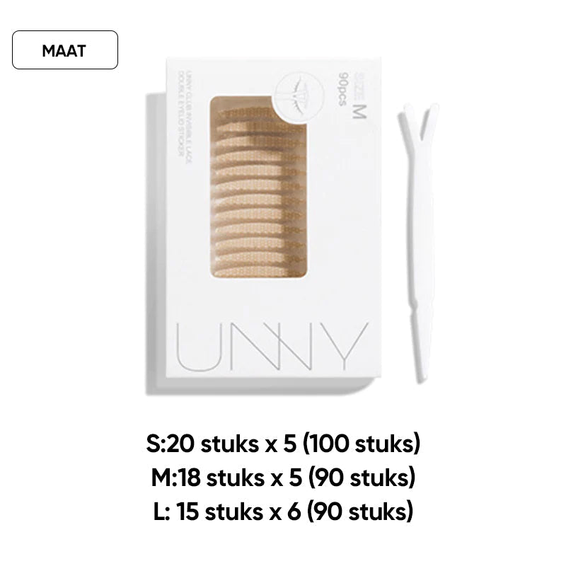 Set onzichtbare ooglidstrips