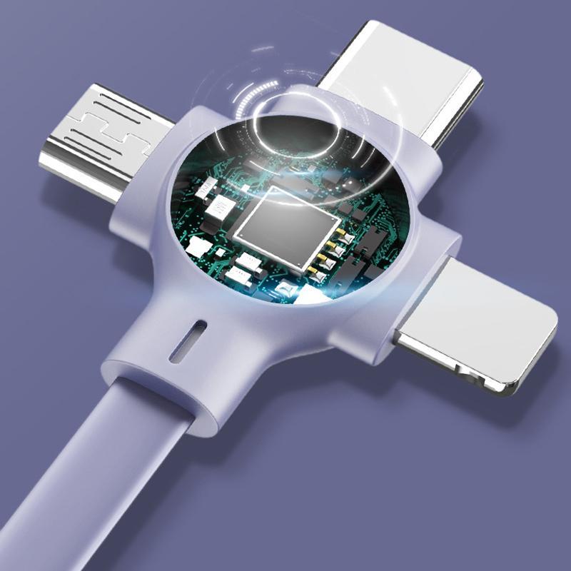 Drie in één oplaadkabelrol