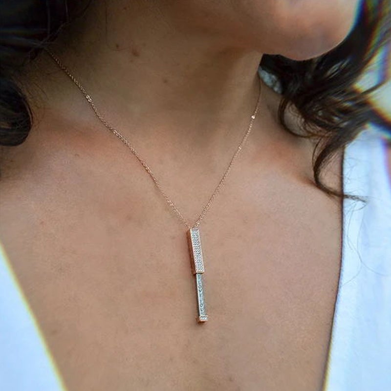 Zirkoon en diamanten ketting